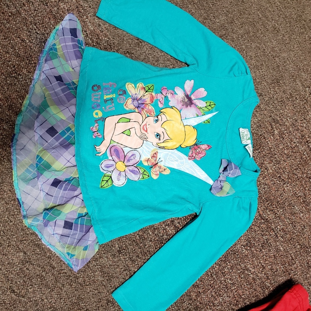 Girls tinkerbell shirt